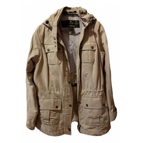Pre-owned Barbour Trench Coat In Beige