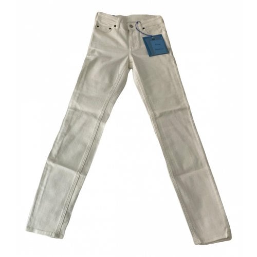 Pre-owned Acne Studios Blå Konst Slim Jeans In White