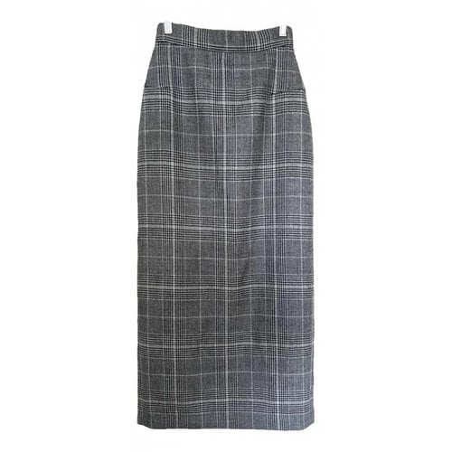 Pre-owned Walk Of Shame Wool Mid-length Skirt In Grey