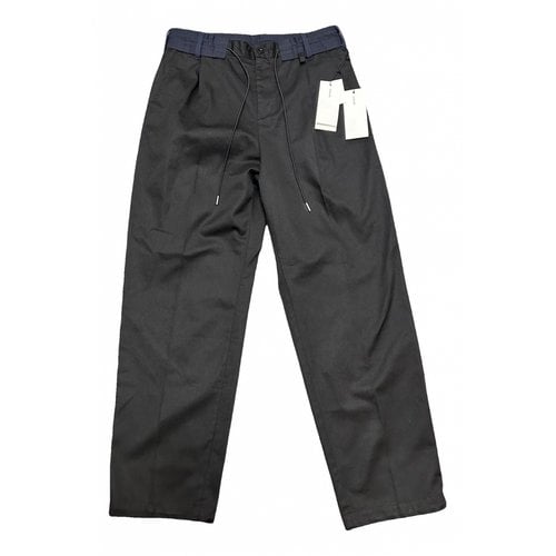 Pre-owned Sacai Trousers In Black
