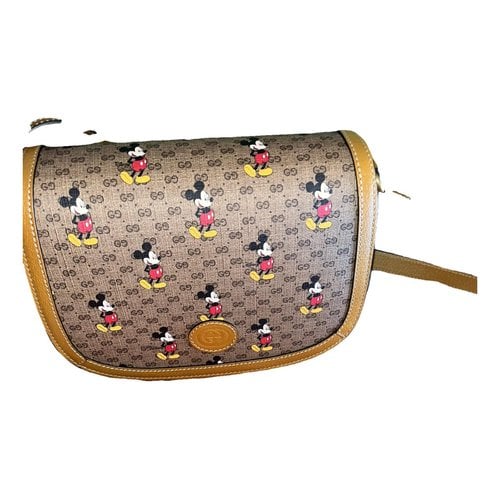 Pre-owned Gucci Leather Crossbody Bag In Camel