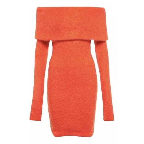 Pre-owned Isabel Marant Wool Mid-length Dress In Orange