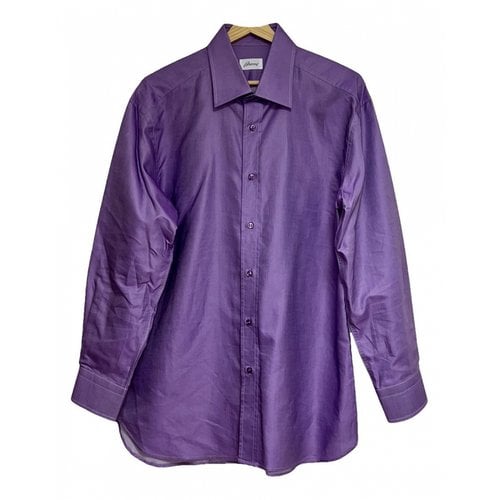 Pre-owned Brioni Shirt In Purple