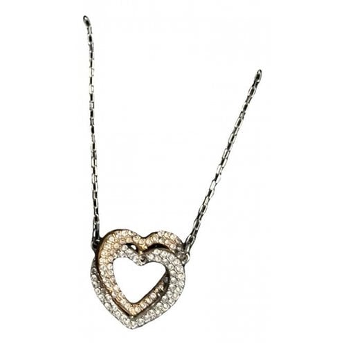 Pre-owned Swarovski Fit Necklace In Silver