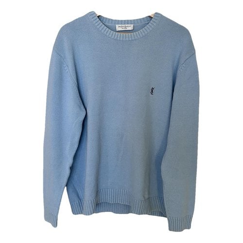 Pre-owned Saint Laurent Knitwear & Sweatshirt In Blue