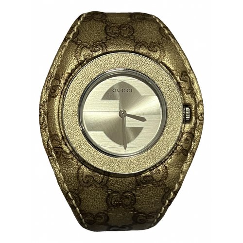 Pre-owned Gucci Watch In Beige