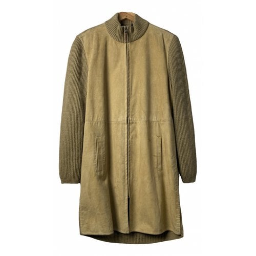 Pre-owned Burberry Wool Coat In Yellow