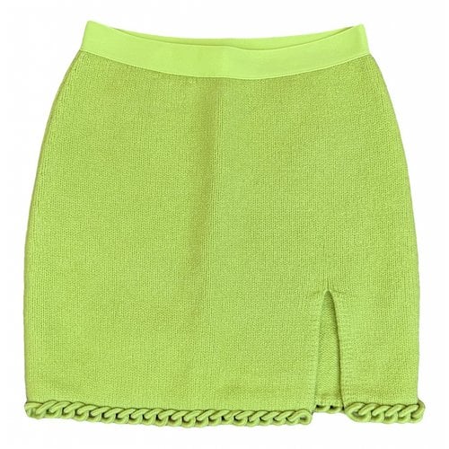 Pre-owned Bottega Veneta Wool Mini Skirt In Green