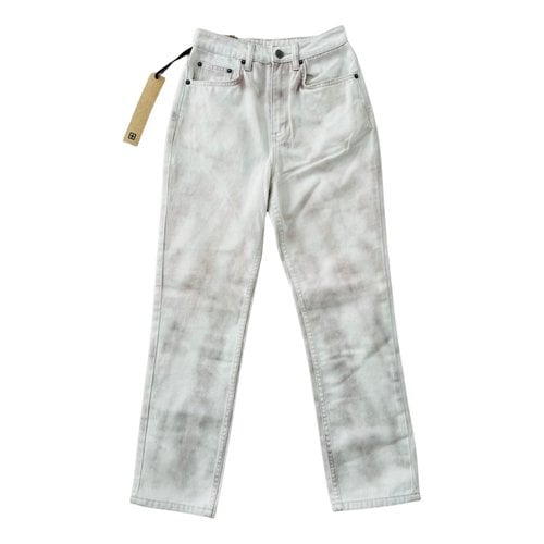 Pre-owned Ksubi Straight Jeans In White