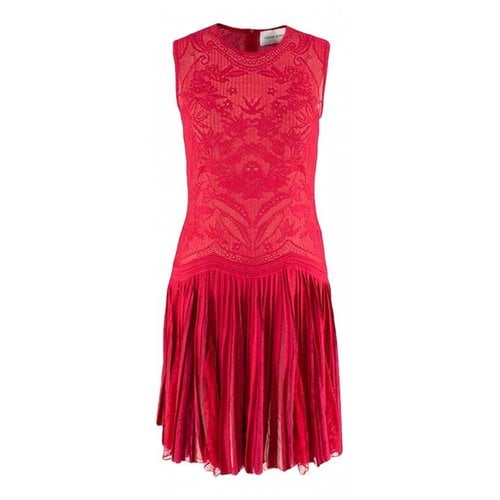 Pre-owned Zuhair Murad Lace Dress In Red