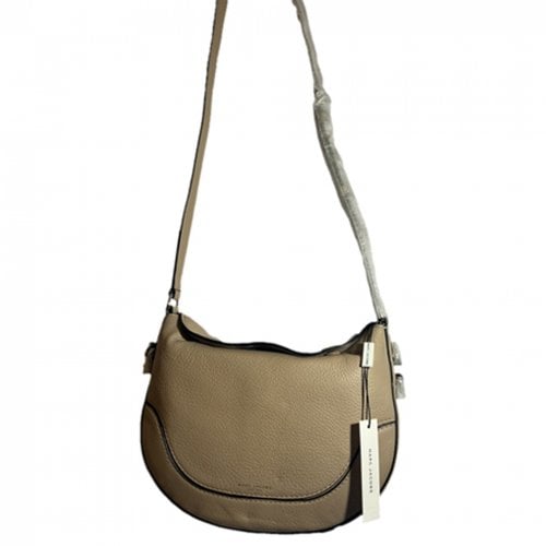 Pre-owned Marc Jacobs Maverick Leather Crossbody Bag In Beige