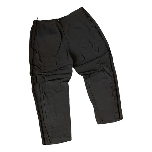 Pre-owned N°21 Silk Large Pants In Black