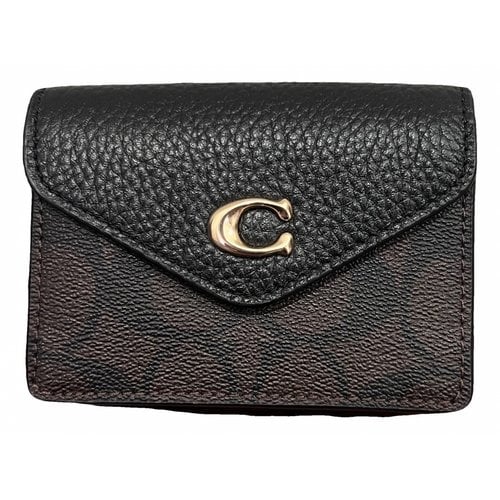 Pre-owned Coach Leather Wallet In Black