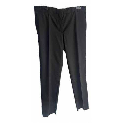 Pre-owned Loewe Wool Carot Pants In Black