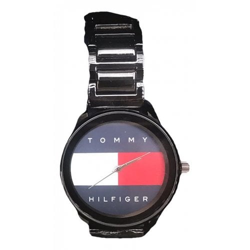 Pre-owned Tommy Hilfiger Watch In Black