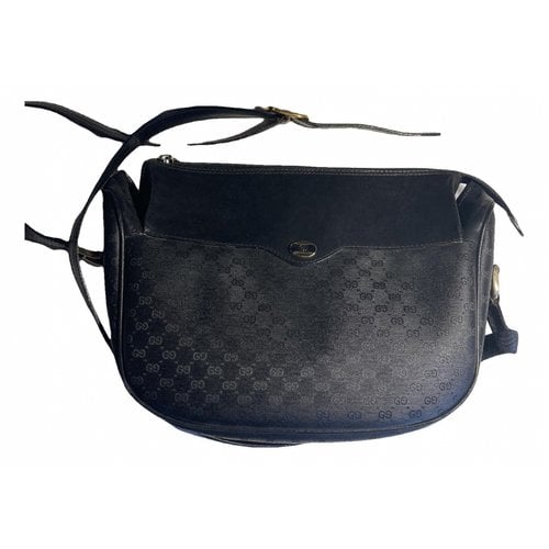 Pre-owned Gucci Bree Cloth Crossbody Bag In Blue