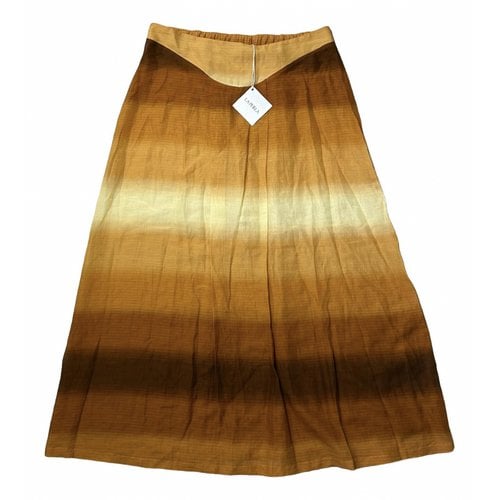 Pre-owned La Perla Linen Mid-length Skirt In Multicolour