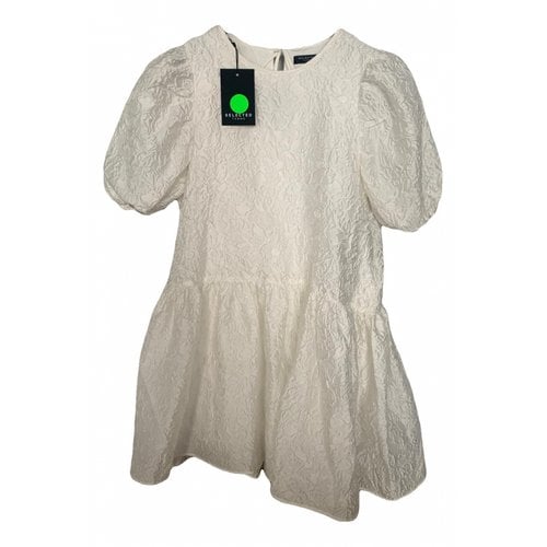 Pre-owned Selected Mid-length Dress In White