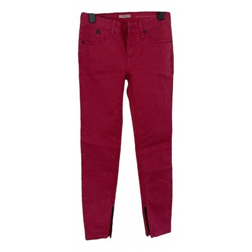 Pre-owned Burberry Jeans In Red