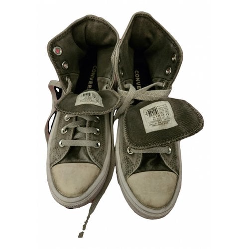 Pre-owned Converse Lace Ups In Anthracite