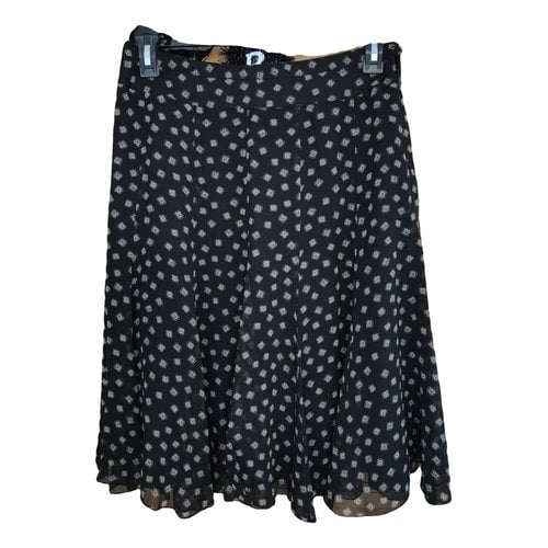Pre-owned Madeleine Thompson Silk Mid-length Skirt In Black