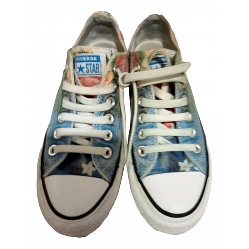 Pre-owned Converse Cloth Trainers In Other