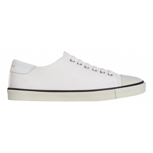 Pre-owned Celine Cloth Trainers In White