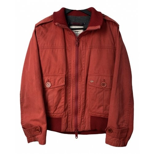 Pre-owned Burberry Trenchcoat In Red