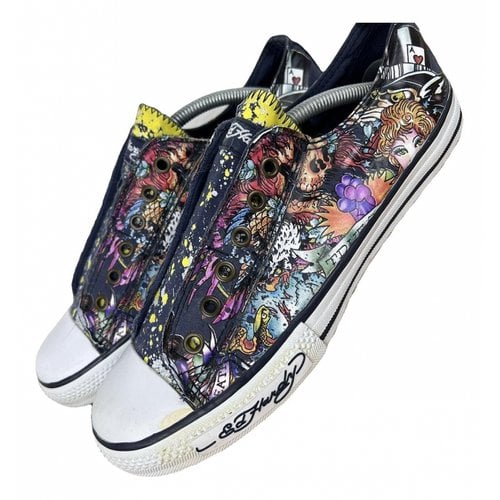 Pre-owned Ed Hardy Cloth Trainers In Other