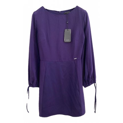 Pre-owned Armani Exchange Mid-length Dress In Purple