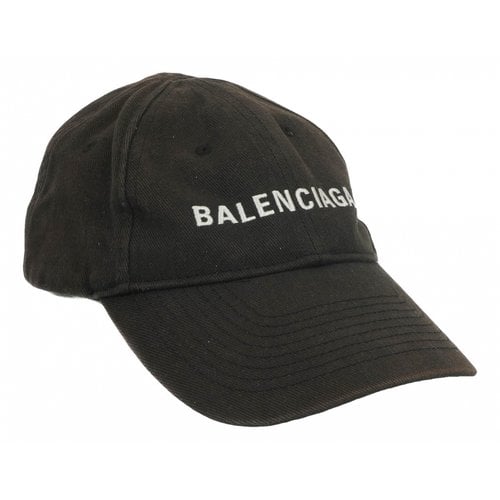 Pre-owned Balenciaga Cloth Cap In Black