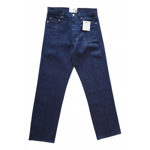 Pre-owned Sandro Straight Jeans In Blue
