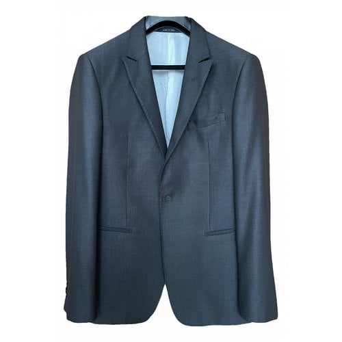Pre-owned Emporio Armani Wool Jacket In Anthracite