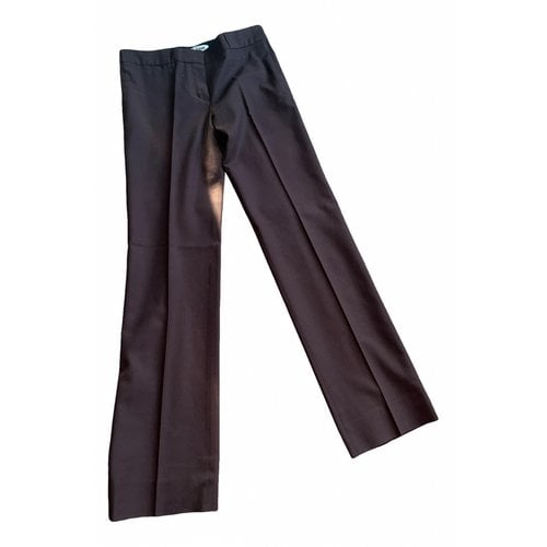 Pre-owned Chloé Straight Pants In Brown