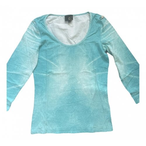 Pre-owned Just Cavalli Blouse In Turquoise