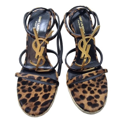 Pre-owned Saint Laurent Leather Sandals In Other