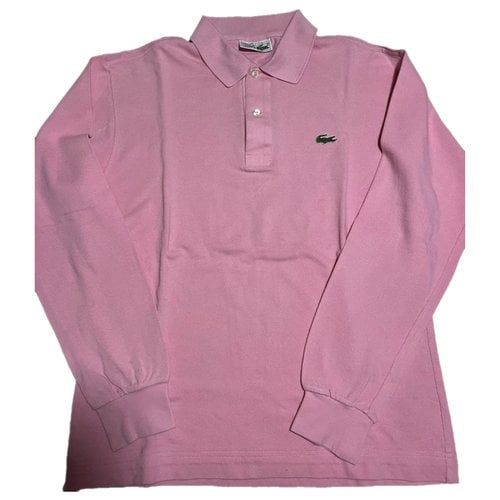 Pre-owned Lacoste Polo Shirt In Pink