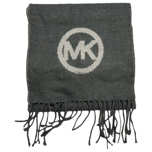 Pre-owned Michael Kors Wool Scarf In Grey