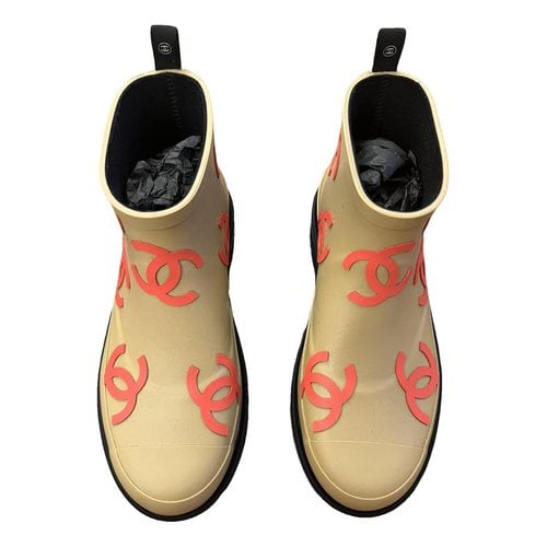 Pre-owned Chanel Wellington Boots In Other