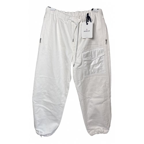 Pre-owned Moncler Large Pants In White