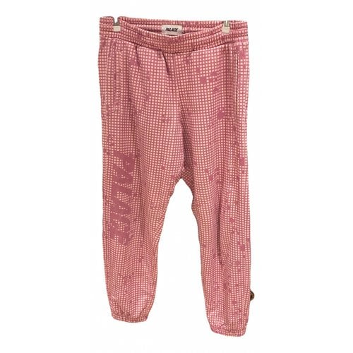 Pre-owned Palace Trousers In Pink