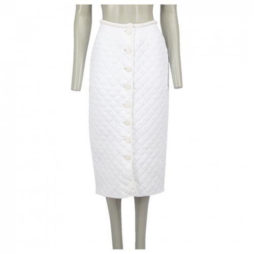 Pre-owned Fendi Skirt In White
