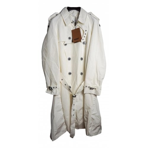 Pre-owned Burberry Trenchcoat In White