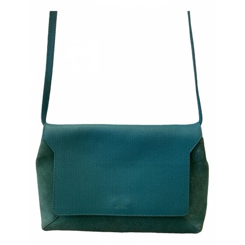 Pre-owned Furla Clutch Bag In Green