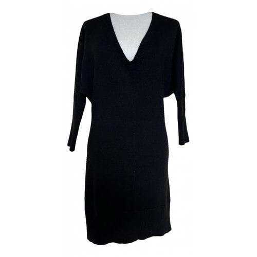 Pre-owned Thomas Wylde Wool Mid-length Dress In Black