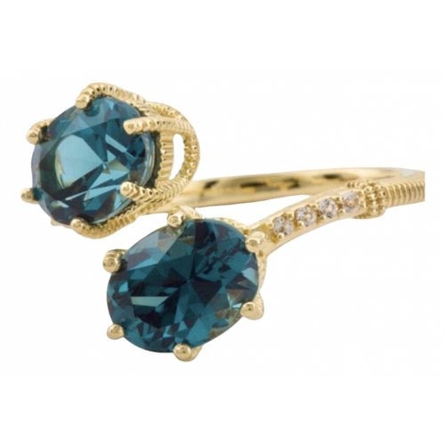 Pre-owned Judith Ripka Ring In Blue