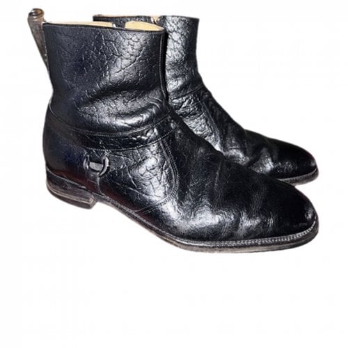 Pre-owned Mcguire Leather Boots In Black