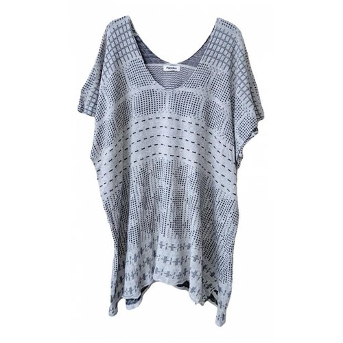 Pre-owned Issey Miyake T-shirt In Grey