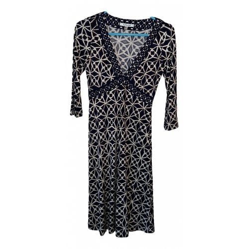 Pre-owned Lk Bennett Silk Mid-length Dress In Blue