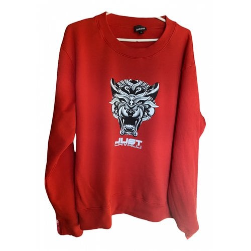 Pre-owned Just Cavalli Sweatshirt In Red